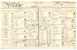 WPA household census for 205 EAST 118TH STREET, Los Angeles County