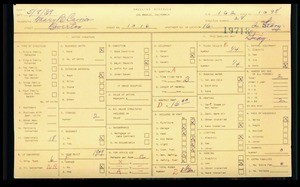 WPA household census for 1016 OVERTON, Los Angeles