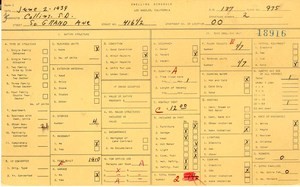 WPA household census for 416 S GRAND, Los Angeles