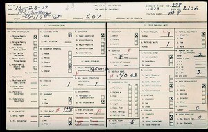WPA household census for 607 W 115TH ST, Los Angeles County