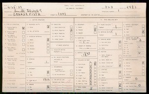 WPA household census for 1001 S GRANDE VISTA AVE, Los Angeles