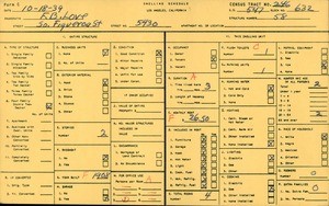 WPA household census for 5430 SOUTH FIGUEROA STREET, Los Angeles County