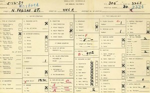 WPA household census for 446 N FRESNO, Los Angeles