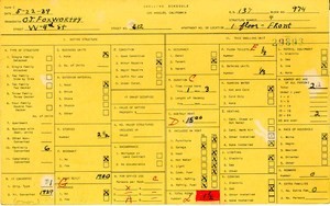 WPA household census for 612 W 4TH, Los Angeles