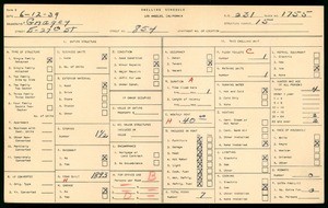 WPA household census for 854 EAST 27TH STREET, Los Angeles