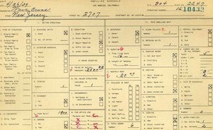 WPA household census for 2707 NEW JERSEY, Los Angeles
