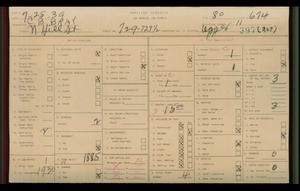 WPA household census for 729 N HILL, Los Angeles