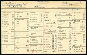 WPA household census for 461 EAST 27TH STREET, Los Angeles