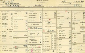 WPA household census for 3035 MALABAR, Los Angeles