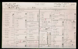 WPA household census for 811 W 58TH PL, Los Angeles County