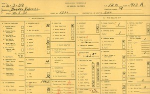 WPA household census for 1320 W 5TH ST, Los Angeles