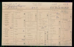 WPA household census for 243 S OLIVE STREET, Los Angeles