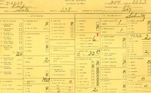 WPA household census for 138 N SOTO, Los Angeles