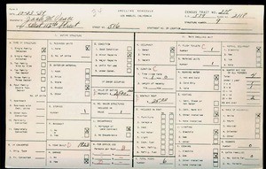 WPA household census for 516 W 113TH ST, Los Angeles County