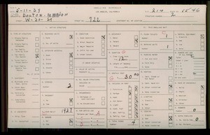 WPA household census for 722 W 30TH ST, Los Angeles