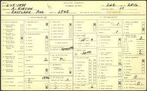 WPA household census for 2548 EASTLAKE AVE, Los Angeles