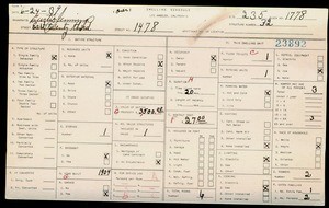 WPA household census for 1478 E 23RD STREET, Los Angeles