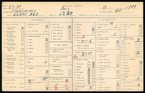 WPA household census for 6220 ALAMO AVE, Los Angeles County