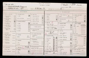 WPA household census for 259 DREIFUS ST, Los Angeles County