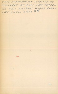 WPA household census for 2050 SAN VINCENTE, Los Angeles County