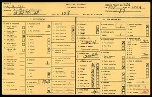 WPA household census for 108 West 84th Street, Los Angeles County