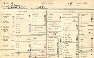 WPA household census for 593 W AVENUE 26, Los Angeles