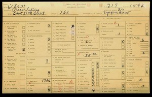 WPA household census for 763 E 21ST ST, Los Angeles