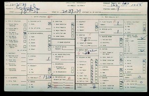 WPA household census for 2037 W 73RD STREET, Los Angeles County