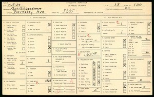 WPA household census for 3205 BERKELEY AVE, Los Angeles