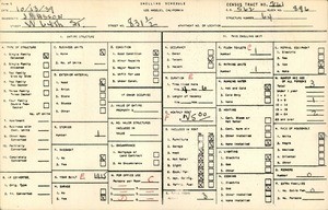 WPA household census for 831 1/2 WEST 64TH STREET, Los Angeles County