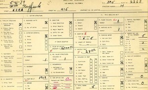 WPA household census for 415 N EZRA, Los Angeles