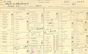 WPA household census for 440 SLOAT, Los Angeles