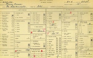 WPA household census for 321 N SAVANNAH, Los Angeles