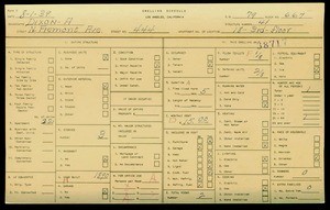 WPA household census for 444 N FREMONT, Los Angeles