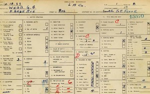 WPA household census for 806 N GAGE