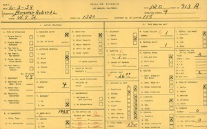 WPA household census for 1320 W 5TH ST, Los Angeles