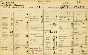 WPA household census for 108 N GRAND, Los Angeles