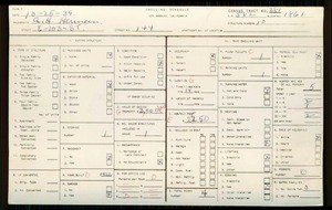WPA household census for 144 E 103RD STREET, Los Angeles
