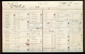 WPA household census for 319 W 97TH STREET, Los Angeles County
