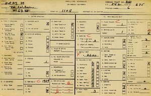 WPA household census for 1108 W 57TH, Los Angeles