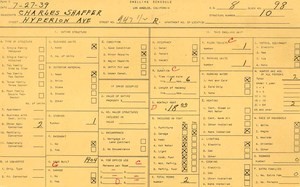 WPA household census for 947 HYPERION, Los Angeles