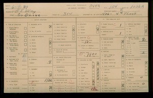 WPA household census for 314 S OLIVE, Los Angeles