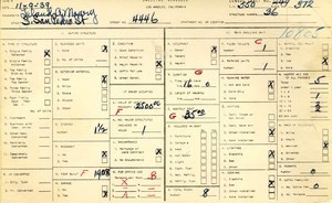 WPA household census for 4446 S SAN PEDRO, Los Angeles