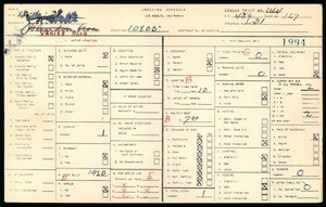 WPA household census for 10805 VENICE BLVD, Los Angeles County