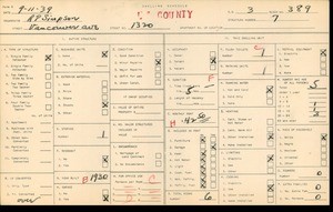 WPA household census for 1320 VANCOUVER AVE, Los Angeles County