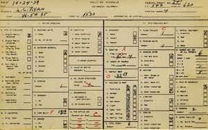 WPA household census for 1530 W 54TH, Los Angeles