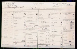WPA household census for 2713 S BARRINGTON, Los Angeles
