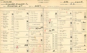 WPA household census for 2451 HOUSTON ST, Los Angeles