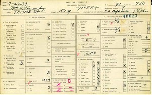 WPA household census for 519 W TEMPLE ST, Los Angeles