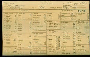 WPA household census for 1422 RIDGE-WAY, Los Angeles